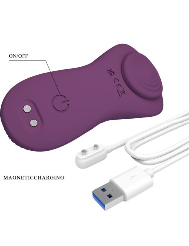 PRETTY LOVE - MANE LAY ON CLITORIDE MASSAGGIATORE 10 VIBRAZIONI TELECOMANDO VIOLA