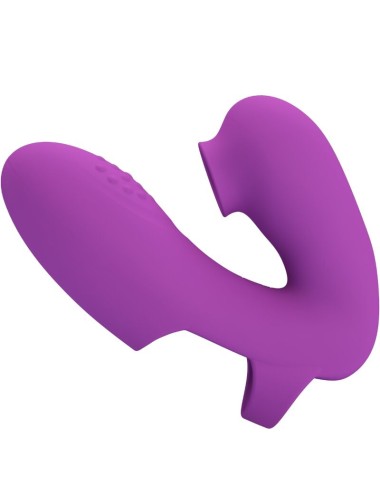 PRETTY LOVE - VIBRATORE DA DITA ATHENA CON STIMOLATORE CLITORIDEO VIOLA