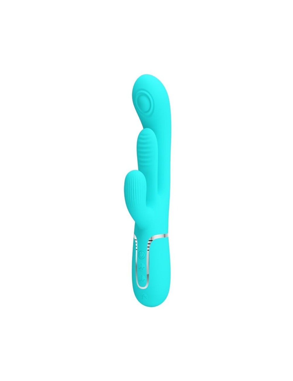 PRETTY LOVE - SHANIA TRIPLE RABBIT VIBRATORE MULTIFUNZIONE 3 IN 1 BLU PRETTY LOVE - SHANIA TRIPLE RABBIT VIBRATORE MULTIFUNZIONE 3 IN 1 BLU