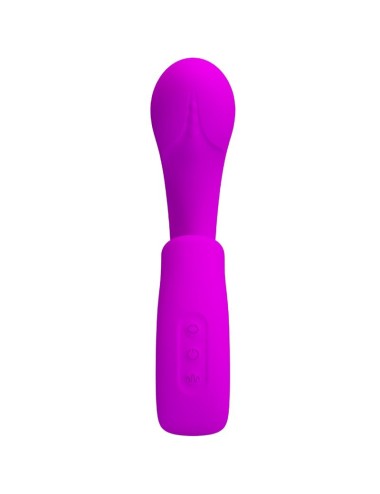 PRETTY LOVE - SIBEL SIBEL VIBRATORE PUNTO G + STIMOLATORE CLITORIDEO 10 VIBRAZIONI VIOLA