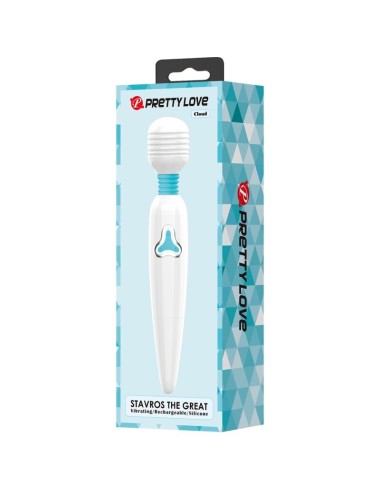PRETTY LOVE - VIBRATORE CLOUD WAND 7 VIBRAZIONI BIANCO
