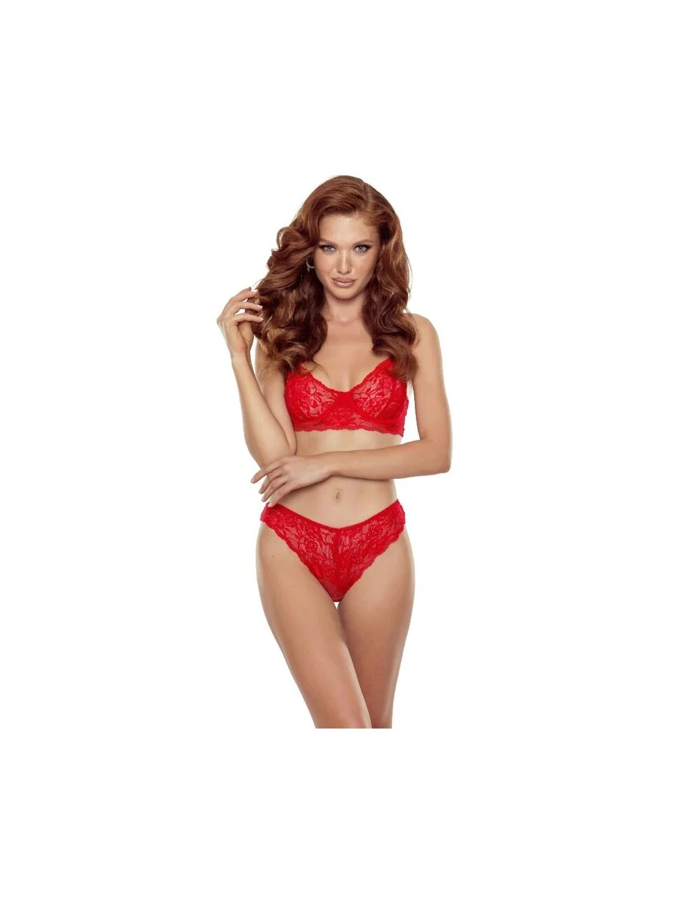 PASSION - DENELIA SET PERIZOMA + REGGISENO ROSSO L/XL PASSION - DENELIA SET PERIZOMA + REGGISENO ROSSO L/XL