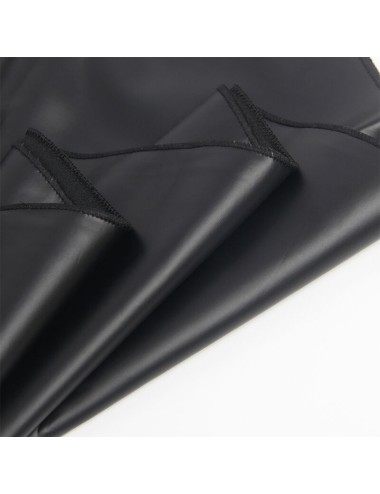 SUBBLIME - 955380 ABITO CON SPALLINE IN PELLE NERA L/XL