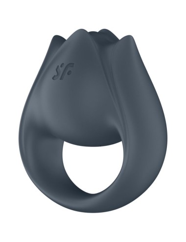 SATISFYER - PERFECT PAIR 2 MULTIVIBRATORE 2 IN 1 ANELLO PER PENE E STIMOLATORE PER DITA GRIGIO