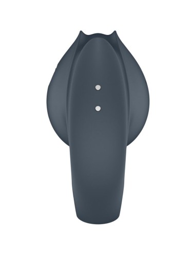SATISFYER - PERFECT PAIR 2 MULTIVIBRATORE 2 IN 1 ANELLO PER PENE E STIMOLATORE PER DITA GRIGIO