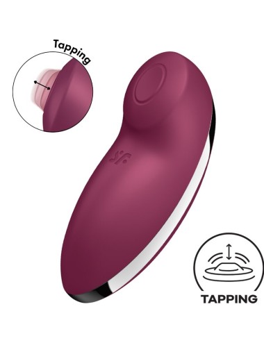 SATISFYER - TAP & CLIMAX 2 VIBRATORE E STIMOLATORE ROSSO