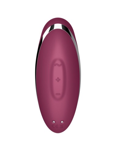 SATISFYER - TAP & CLIMAX 2 VIBRATORE E STIMOLATORE ROSSO