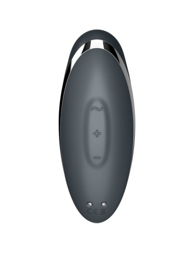 SATISFYER - TAP & CLIMAX 2 VIBRATORE E STIMOLATORE GRIGIO