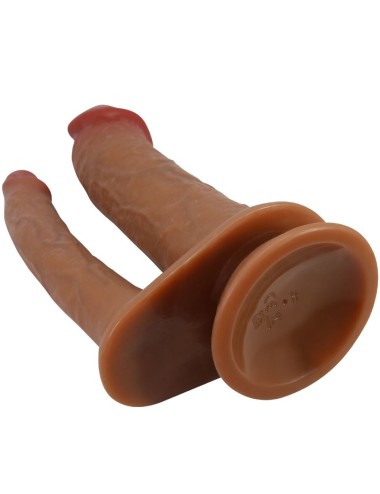 PRETTY LOVE - HULBERT DOPPIO DILDO REALISTICO CON VIBRAZIONE MULATO