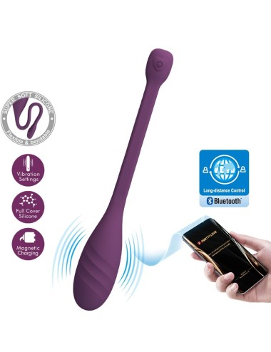 PRETTY LOVE - VIBRATORE CONTROLLATO DA APP LEVIATHAN VIOLA