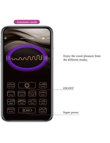PRETTY LOVE - VIBRATORE CONTROLLATO DA APP LEVIATHAN VIOLA