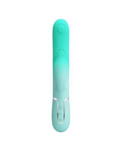 PRETTY LOVE - VIBRATORE MULTIFUNZIONE CONIGLIO GIGI VERDE ACQUA