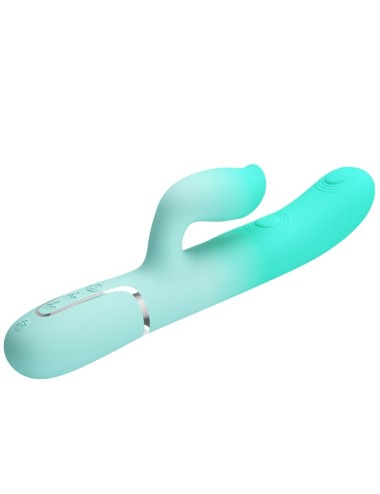 PRETTY LOVE - VIBRATORE MULTIFUNZIONE CONIGLIO GIGI VERDE ACQUA