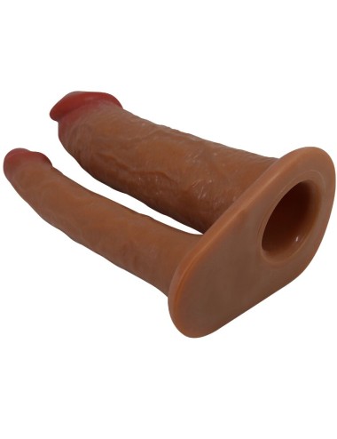 PRETTY LOVE - YAIRON DOPPIO GUAINA PER PENE CON ESTENSIONE 4 CM MULATTO
