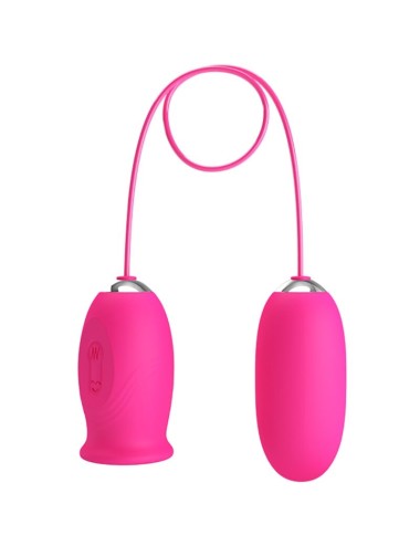 PRETTY LOVE - Ovulo vibrante a forma di margherita + lingua stimolante per il clitoride ROSA