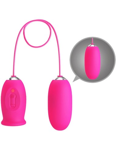 PRETTY LOVE - Ovulo vibrante a forma di margherita + lingua stimolante per il clitoride ROSA