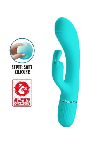 PRETTY LOVE - SCOCCO VIBRATORE CONIGLIO TURCHESE