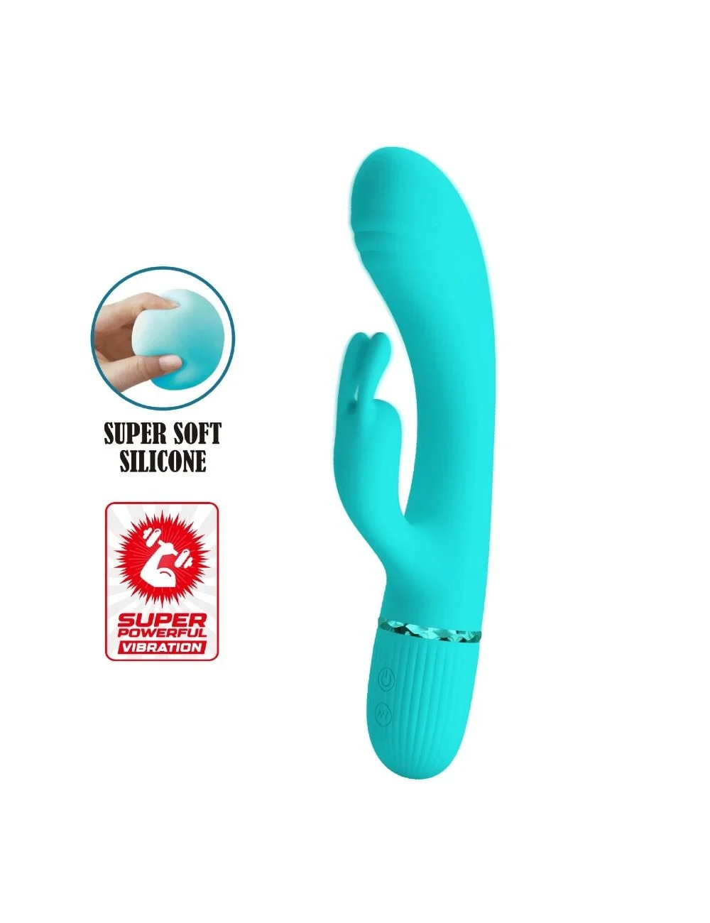 PRETTY LOVE - SCOCCO VIBRATORE CONIGLIO TURCHESE PRETTY LOVE - SCOCCO VIBRATORE CONIGLIO TURCHESE