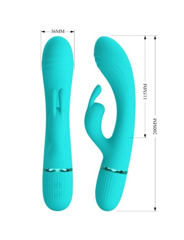 PRETTY LOVE - SCOCCO VIBRATORE CONIGLIO TURCHESE