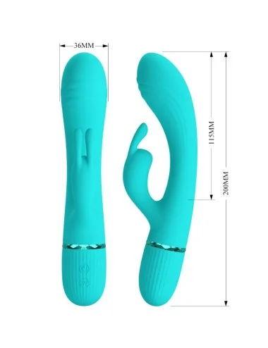 PRETTY LOVE - SCOCCO VIBRATORE CONIGLIO TURCHESE