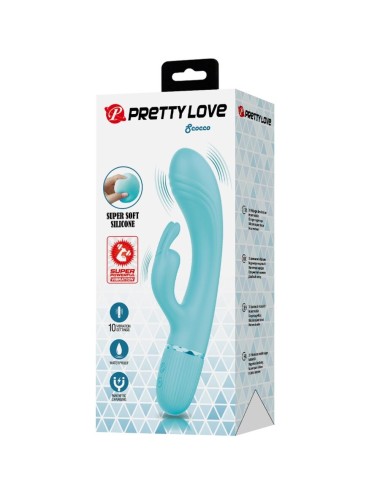 PRETTY LOVE - SCOCCO VIBRATORE CONIGLIO TURCHESE