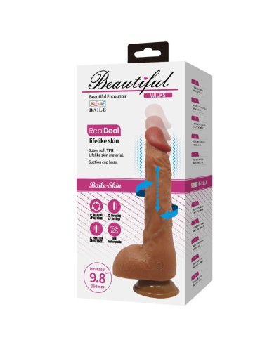 BAILE - BELLISSIMO WILKS 5 IMPOSTAZIONI VIBRATORE REALISTICO 25 CM MULATO