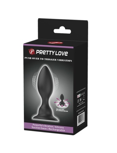 PRETTY LOVE - PLUG ANALE VIBRANTE NERO