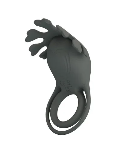 PRETTY LOVE - RUBEN DOPPIO ANELLO VIBRANTE CON STIMOLATORE GRIGIO