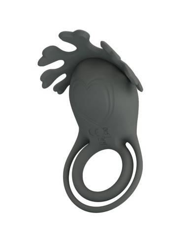 PRETTY LOVE - RUBEN DOPPIO ANELLO VIBRANTE CON STIMOLATORE GRIGIO