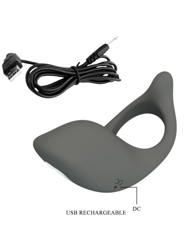 PRETTY LOVE - GEMMA ANELLO VIBRATORE CON MEMORY GRIGIO