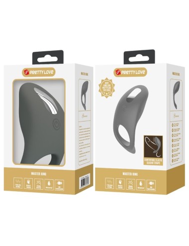 PRETTY LOVE - GEMMA ANELLO VIBRATORE CON MEMORY GRIGIO
