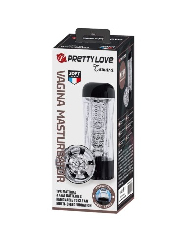 PRETTY LOVE - TAMARA MASTURBATORE MASCHILE VIBRATORE MULTI-VELOCITÀ NERO