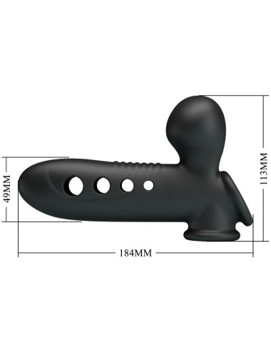 PRETTY LOVE - MANICOTTO PER PENE CRANE CON AIRBAG NERO