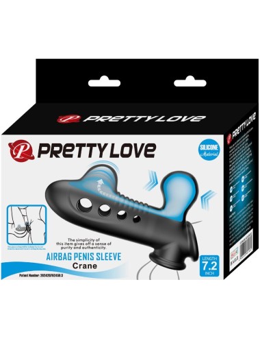 PRETTY LOVE - MANICOTTO PER PENE CRANE CON AIRBAG NERO