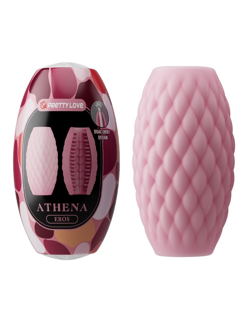 PRETTY LOVE - ATHENA EROS SILICONE MASTURBATORE MASCHILE ROSA PRETTY LOVE - ATHENA EROS SILICONE MASTURBATORE MASCHILE ROSA