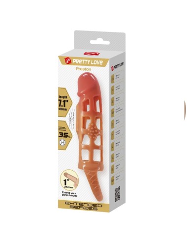 PRETTY LOVE - PRESTON VIBRANTE GUAINA PER PENE 18 CM