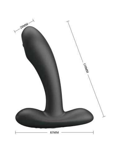 PRETTY LOVE - REMINGTON MASSAGGIATORE VIBRANTE ANALE E VAGINALE NERO