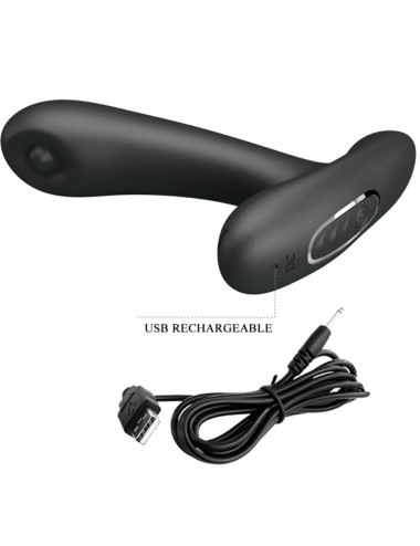 PRETTY LOVE - REMINGTON MASSAGGIATORE VIBRANTE ANALE E VAGINALE NERO