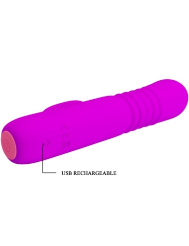 PRETTY LOVE - VIBRATORE LEOPOLD 4 VIBRAZIONI 4 MODALITÀ DI SPINTA VIOLA