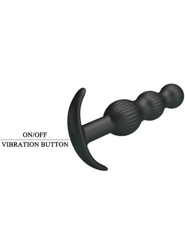 PRETTY LOVE - SIDNEY VIBRATORE ANALE 10 VIBRAZIONI NERO