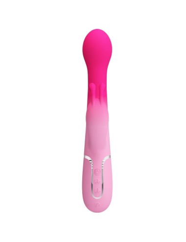 PRETTY LOVE - DEJON 3 IN 1 MULTIFUNZIONE VIBRATORE CONIGLIO ROSA