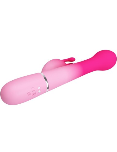 PRETTY LOVE - DEJON 3 IN 1 MULTIFUNZIONE VIBRATORE CONIGLIO ROSA