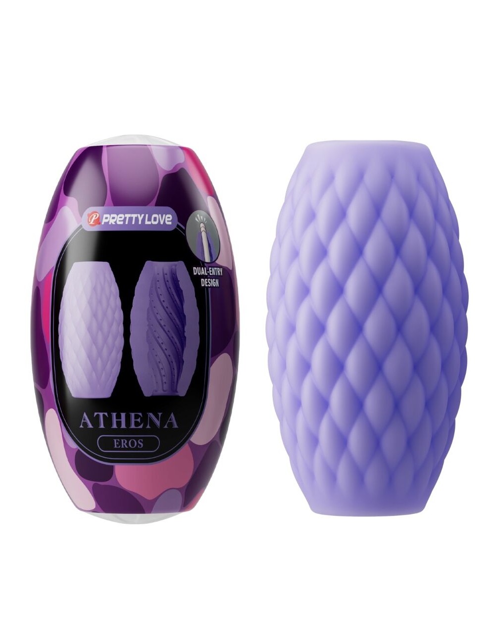 PRETTY LOVE - ATHENA EROS SILICONE MASTURBATORE MASCHILE VIOLA PRETTY LOVE - ATHENA EROS SILICONE MASTURBATORE MASCHILE VIOLA