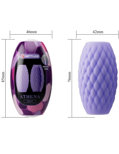 PRETTY LOVE - ATHENA EROS SILICONE MASTURBATORE MASCHILE VIOLA