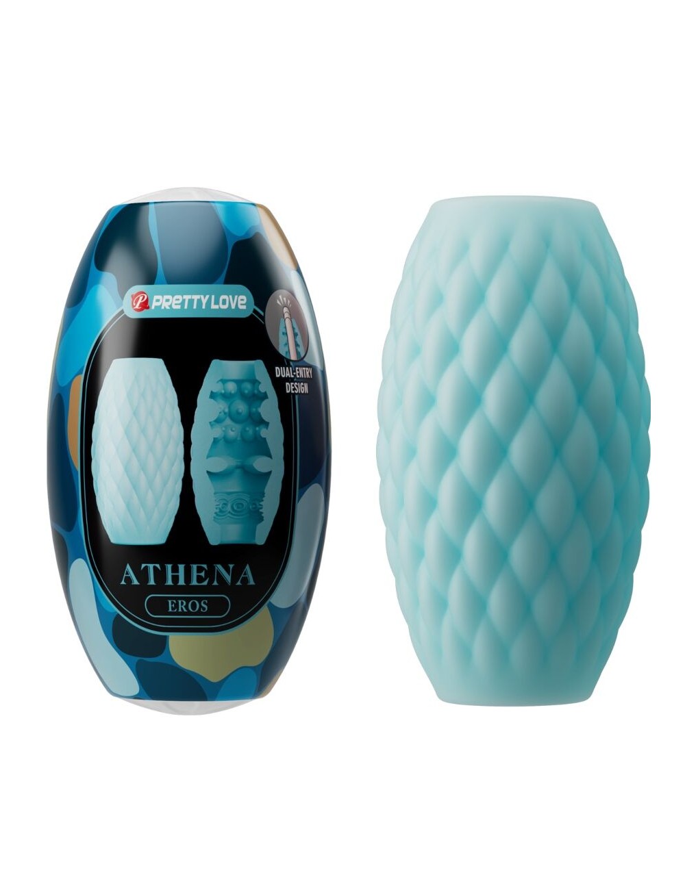 PRETTY LOVE - ATHENA EROS SILICONE MASTURBATORE MASCHILE AZZURRO CIELO PRETTY LOVE - ATHENA EROS SILICONE MASTURBATORE MASCHILE AZZURRO CIELO