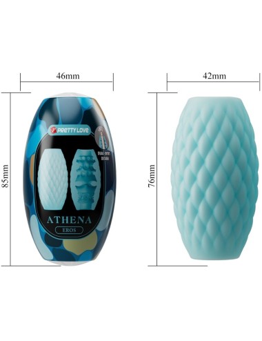 PRETTY LOVE - ATHENA EROS SILICONE MASTURBATORE MASCHILE AZZURRO CIELO