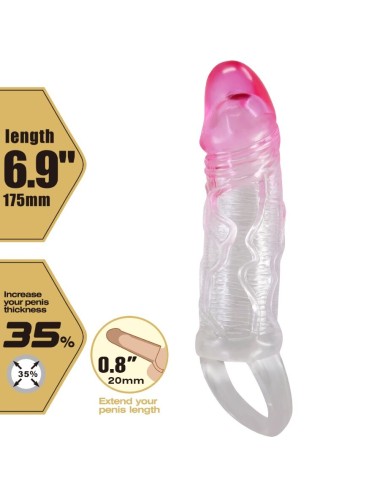 PRETTY LOVE - ODES REALISTICO 2 CM GUAINA DI ALLARGAMENTO PER PENE ROSA