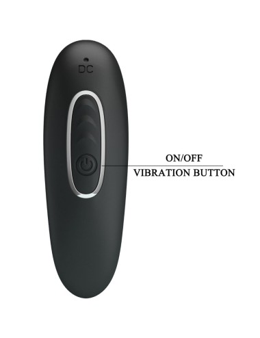 PRETTY LOVE - SIDNEY VIBRATORE ANALE 10 VIBRAZIONI NERO