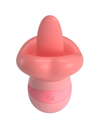 PRETTY LOVE - STIMOLATORE PER CLITORIDE LINGUA KYLEE 10 VIBRAZIONI ROSA NUDO