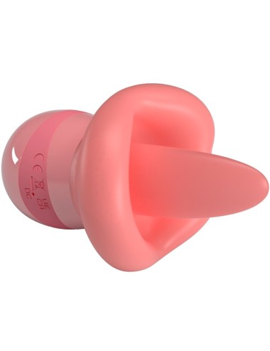 PRETTY LOVE - STIMOLATORE PER CLITORIDE LINGUA KYLEE 10 VIBRAZIONI ROSA NUDO